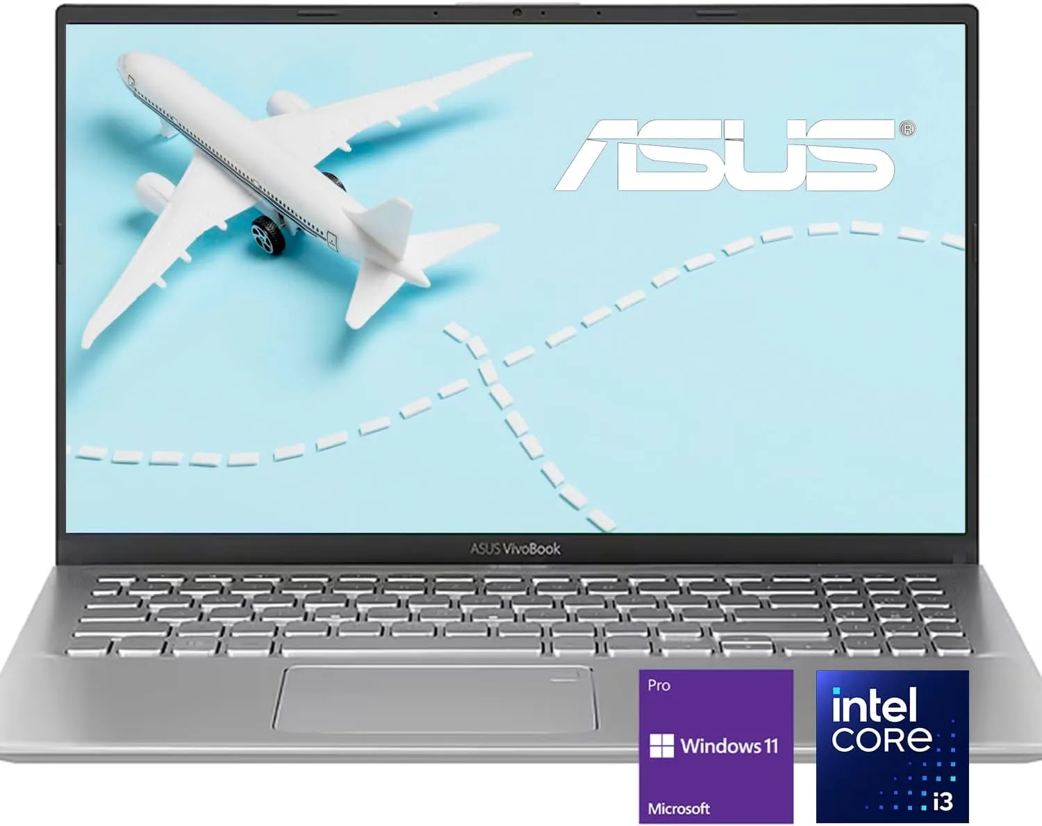 ASUS VivoBook 15 | Intel Core i3 Processor | 15.6" FHD Ultrabook Laptop | 20GB DDR4 RAM | 512GB SSD | Backlit Keyboard | Fingerprint Sensor | BacGuard Antibacterial Keyboard | Windows 11 Pro