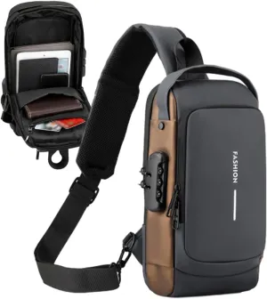 Auricz Bag, Auricz Sling Bag, Leyweio Bag, Carbon Fiber Streamline Sling Waterproof Shoulder Backpack