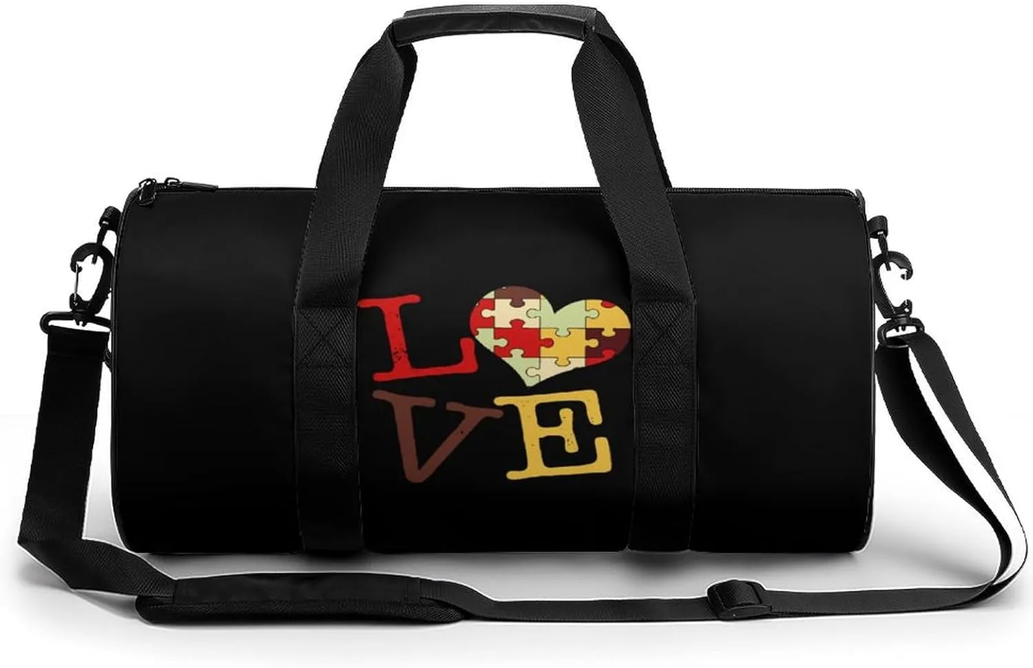 Autism Awareness Small Gym Bag for Men Women Swim Dance Travel Tote Duffle Bags with Shoulder Strap, style