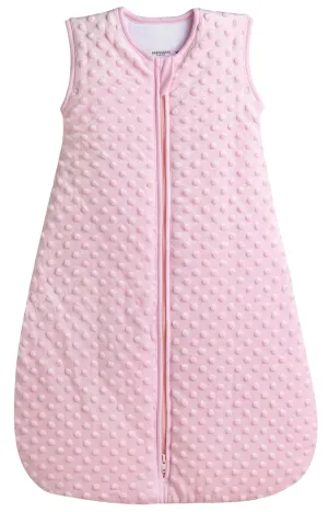 BABYINABAG Very Warm 2.5 Tog Quilted Winter Model Baby Sleep Bag or Sack, Plush Minky Dot for Infants and Toddlers (Small (3-11 mos))