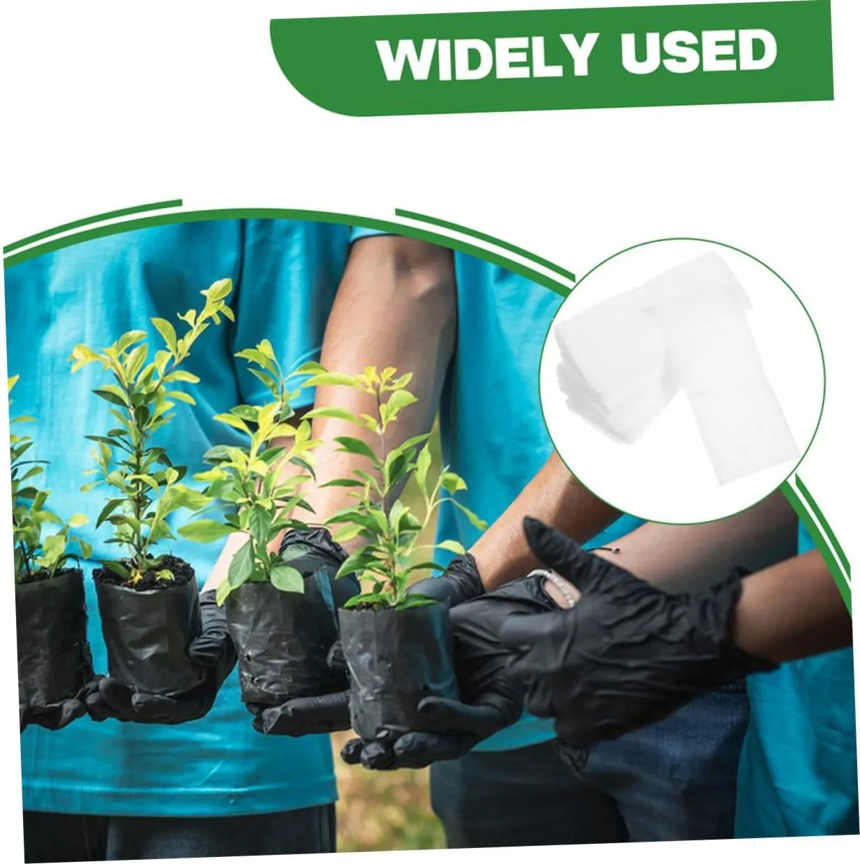 balacoo 5sets Potato Grow Bags Felt Plant Storage Non-Woven Fabric Garden Bags Planting Pouches for Vegetables Flowers 100pcs*5