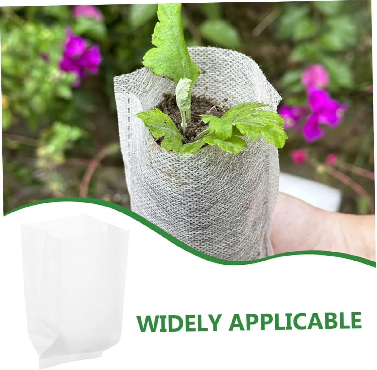 balacoo 5sets Potato Grow Bags Felt Plant Storage Non-Woven Fabric Garden Bags Planting Pouches for Vegetables Flowers 100pcs*5