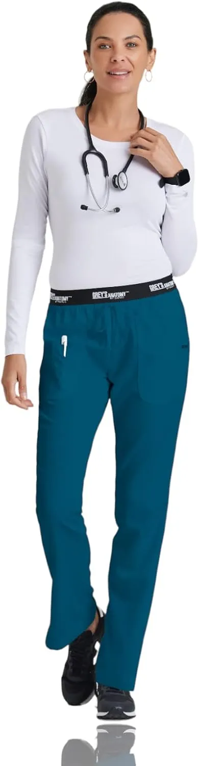 Barco Grey's Anatomy Active 4275 Women's Logo Waist Drawstring Pant