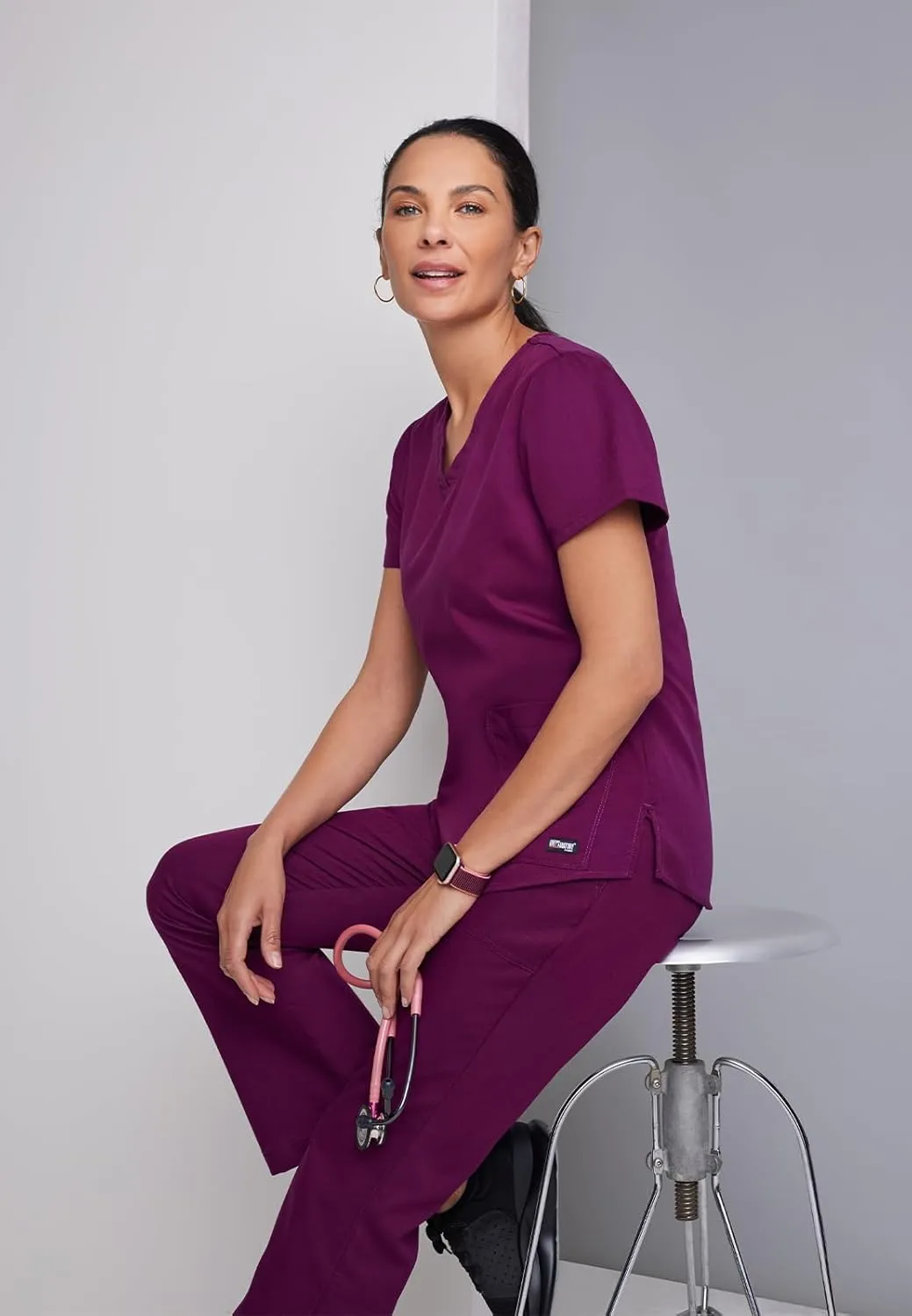 Barco Grey's Anatomy Active 4275 Women's Logo Waist Drawstring Pant