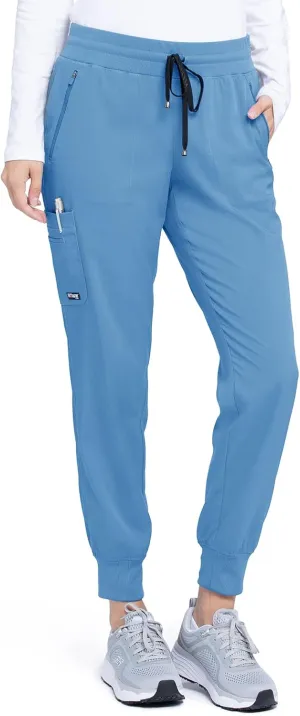 BARCO Grey's Anatomy Stretch 5-Pocket Soft Rib Waist Eden Jogger Scrub Pant for Women