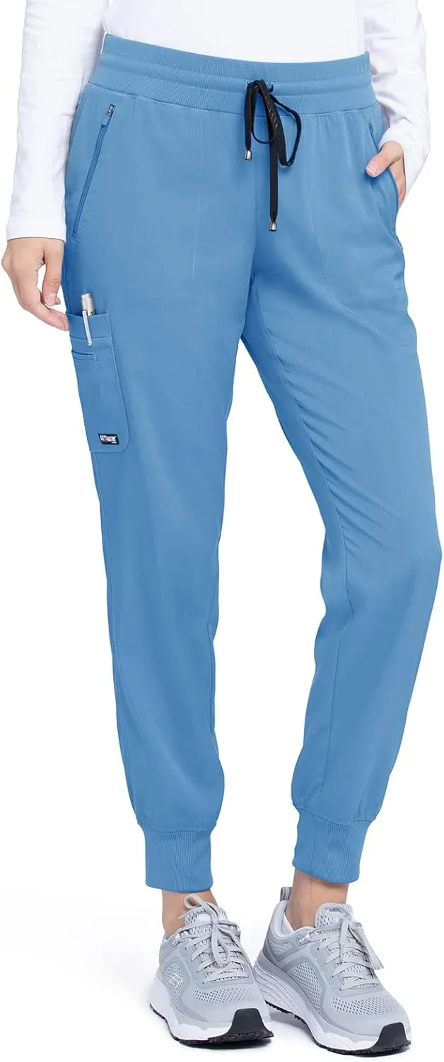 BARCO Grey's Anatomy Stretch 5-Pocket Soft Rib Waist Eden Jogger Scrub Pant for Women