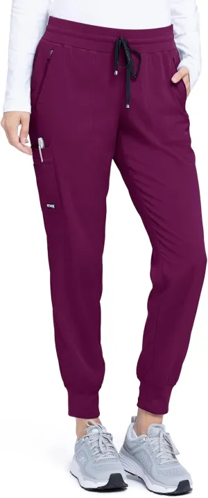 BARCO Grey's Anatomy Stretch 5-Pocket Soft Rib Waist Eden Jogger Scrub Pant for Women