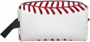Baseball Small Makeup Bag for Purse Sport Background Travel Cosmetic Bag Makeup Pouch Portable Versatile Zipper Pouch for Women