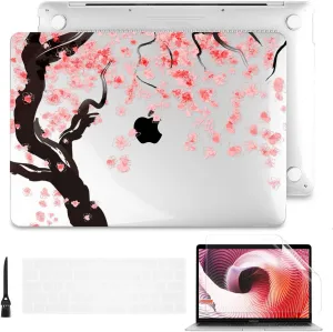 Batianda Case for Previous MacBook Pro 16 inch 2019 Release Model A2141, Hard Shell Case for Old MacBook Pro 16-inch Retina Display with Touch Bar & Touch ID, Cherry Blossom