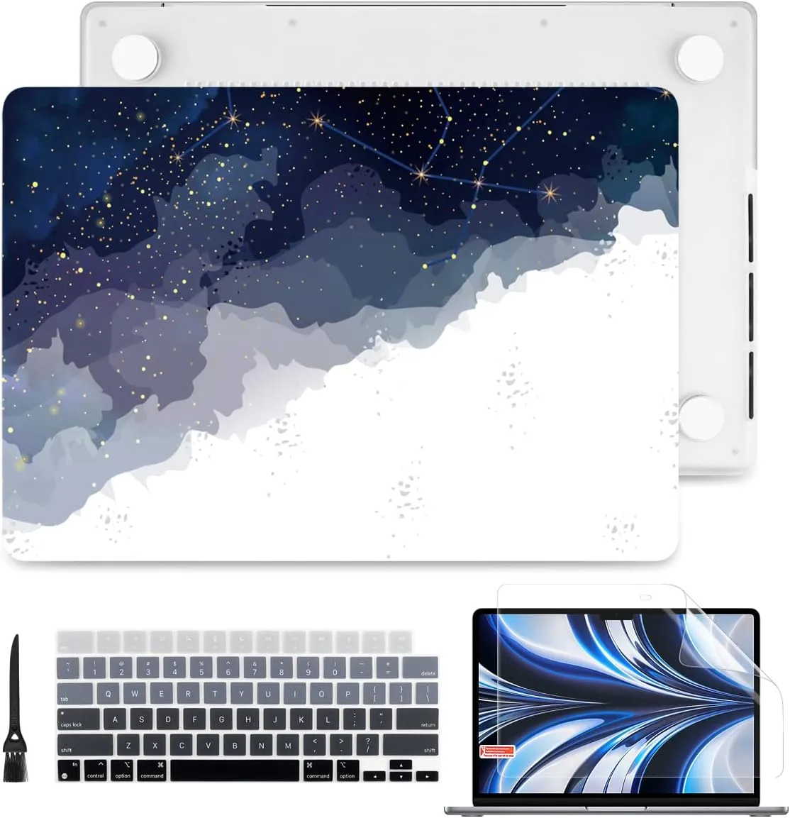 Batianda Case for Previous MacBook Pro 16 inch 2019 Release Model A2141, Hard Shell Case for Old MacBook Pro 16-inch Retina Display with Touch Bar & Touch ID, Constellation