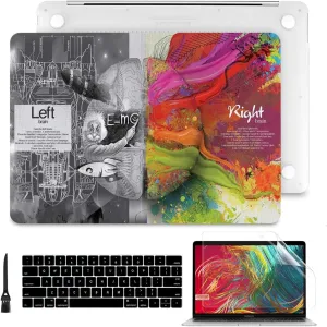 Batianda Case for Previous MacBook Pro 16 inch 2019 Release Model A2141, Hard Shell Case for Old MacBook Pro 16-inch Retina Display with Touch Bar Creative Brain