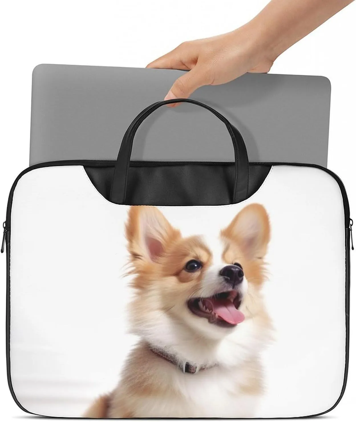 Beach Surfboard Laptop Bag for Women Handheld Leather Computer Bag Laptop Messenger Bag Briefcase