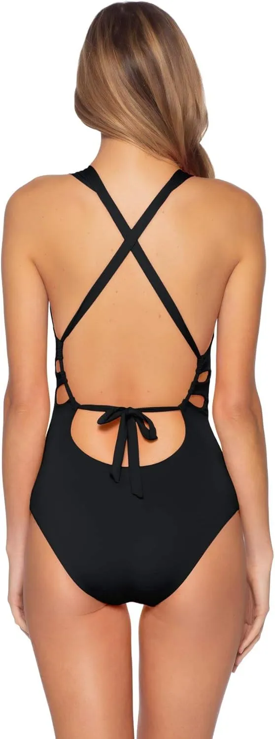 BECCA by Rebecca Virtue Color Code Skylar Plunge One-Piece