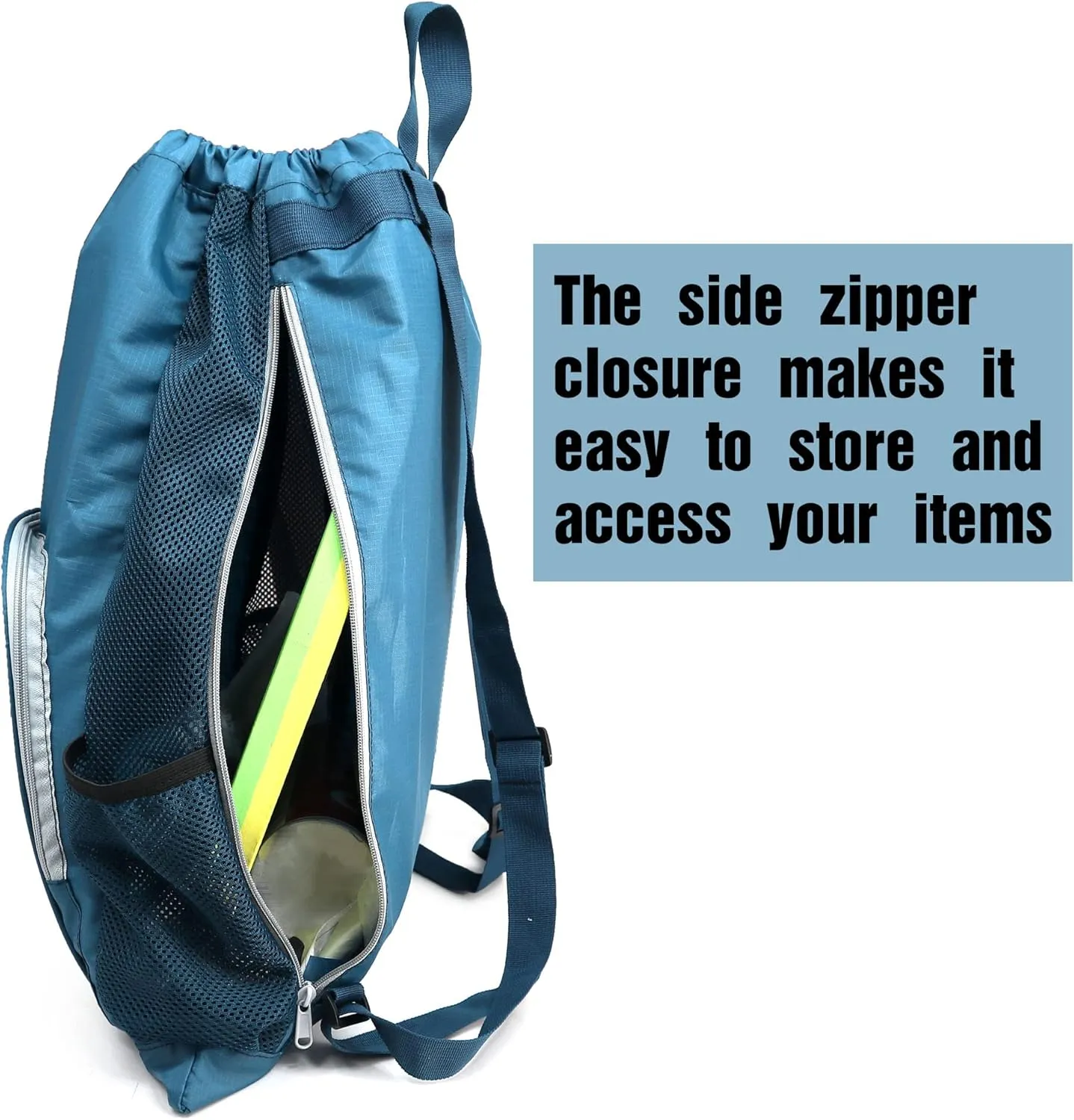 BeeGreen Drawstring Bags Backapck for Men Women Athletic Gym Sports Workout Beach Swim