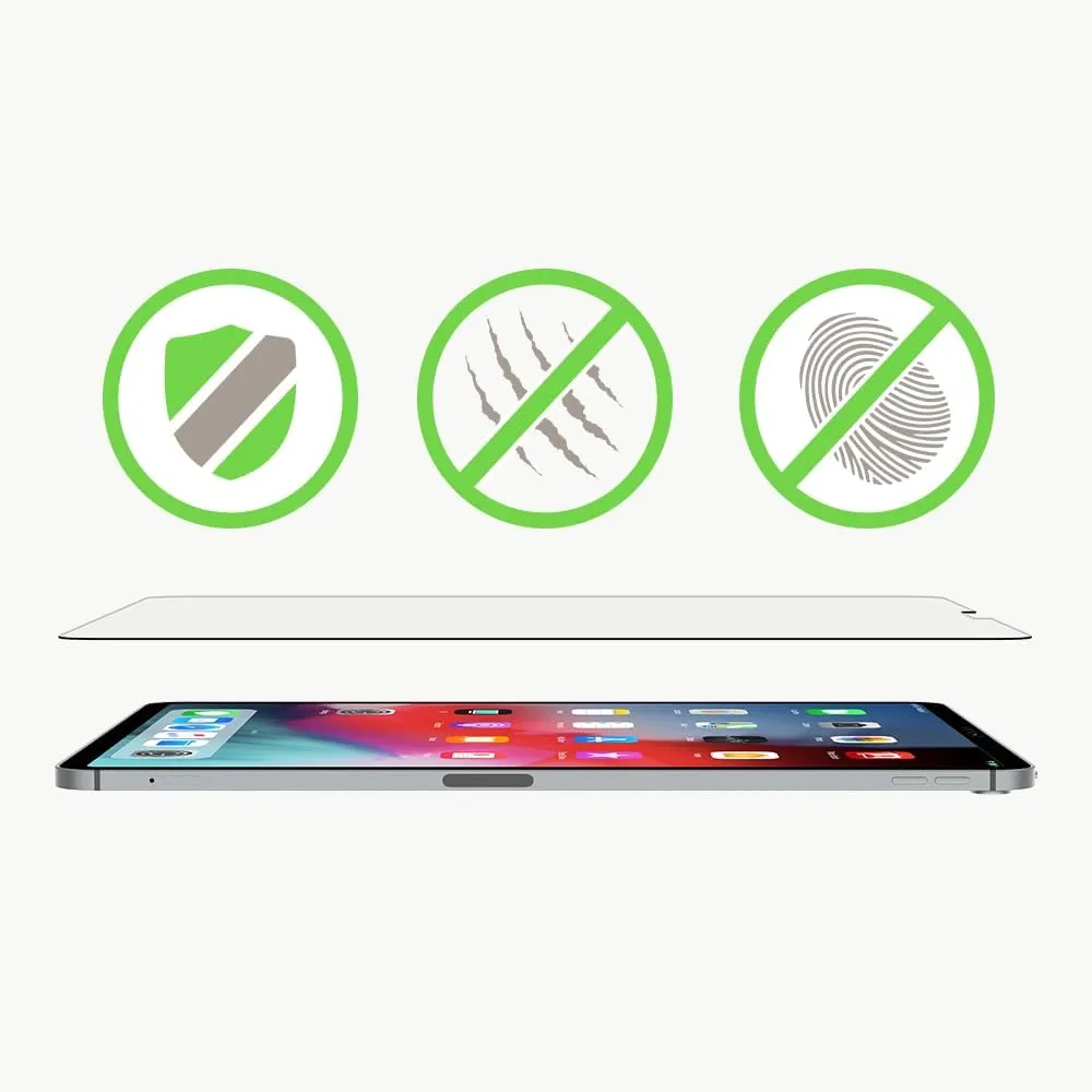 Belkin ScreenForce TemperedGlass Screen Protector for iPad Pro 12.9" (2018 Model) - Scratch-Resistant Impact Protection w/Included Easy Align Tray for Bubble-Free Application