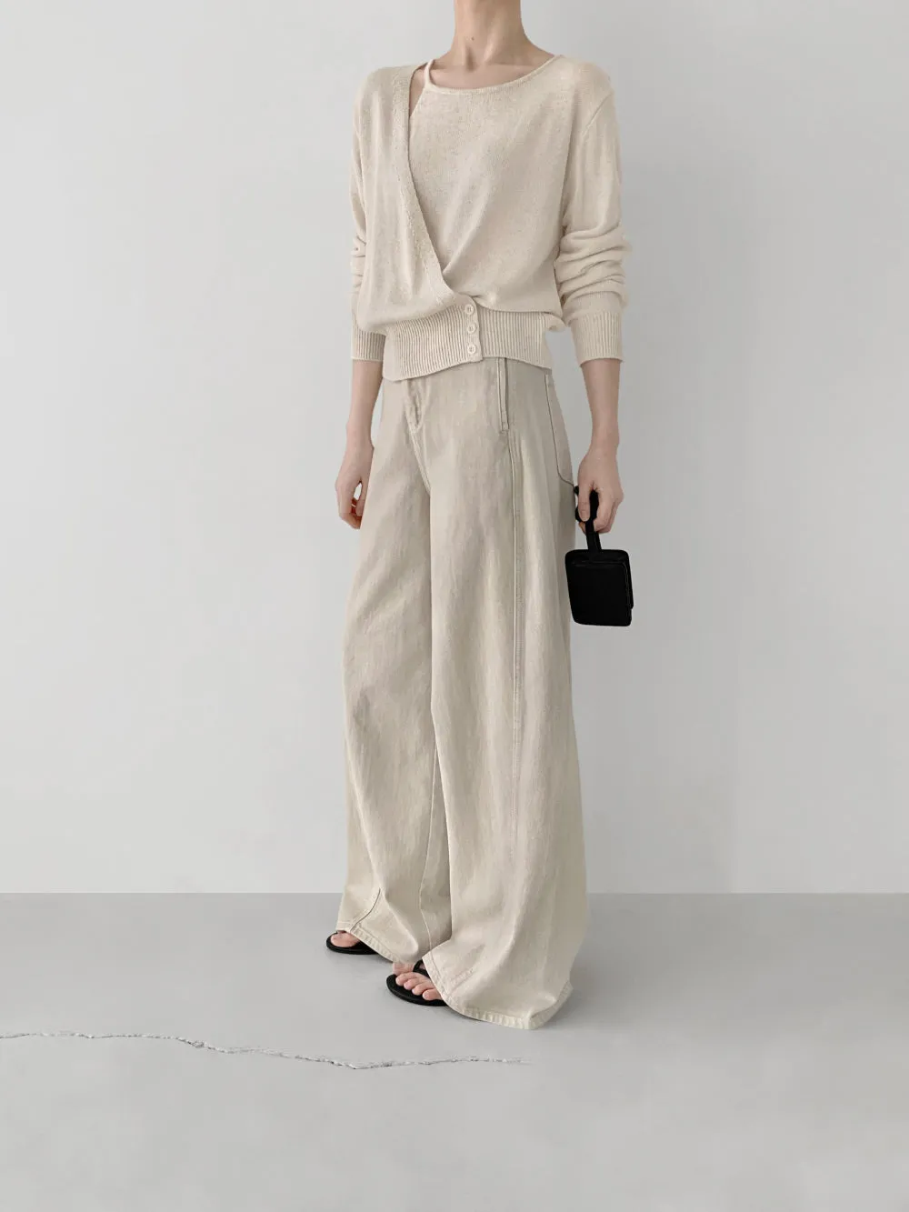 Belted Beige Pants (PREORDER)