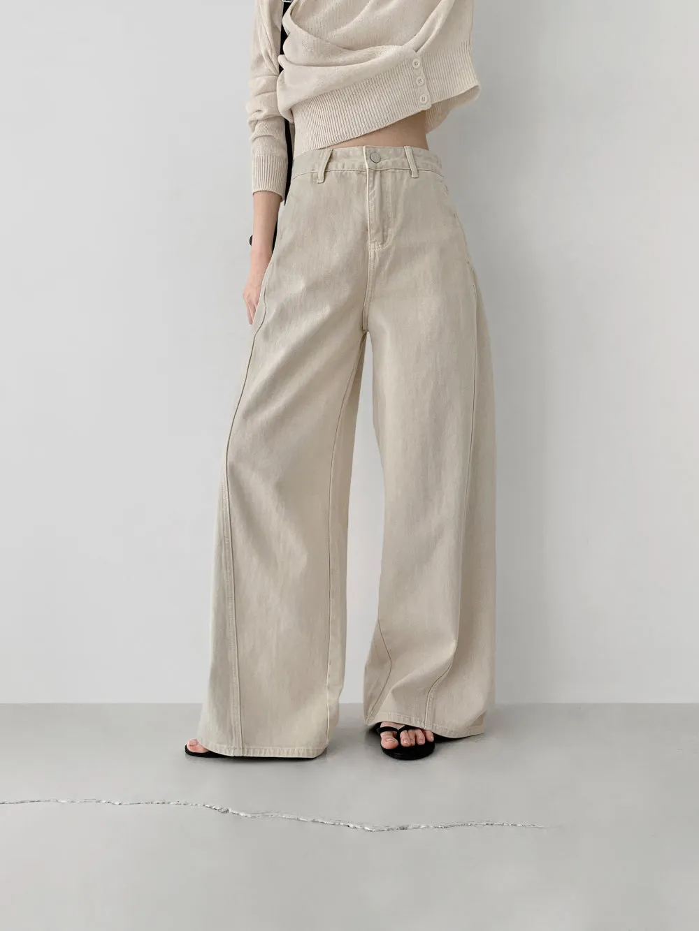 Belted Beige Pants (PREORDER)