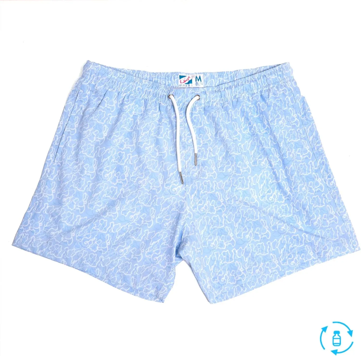BERMIES Men’s Swim Trunks with Compression Liner - 5.5” Inseam, Quick-Dry, 4-Way Stretch, UPF 50 , Eco-Friendly Fabric