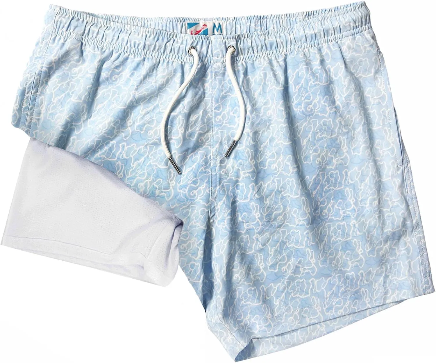 BERMIES Men’s Swim Trunks with Compression Liner - 5.5” Inseam, Quick-Dry, 4-Way Stretch, UPF 50 , Eco-Friendly Fabric