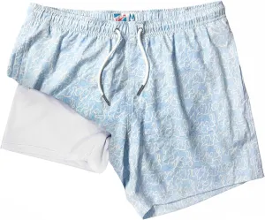 BERMIES Men’s Swim Trunks with Compression Liner - 5.5” Inseam, Quick-Dry, 4-Way Stretch, UPF 50 , Eco-Friendly Fabric