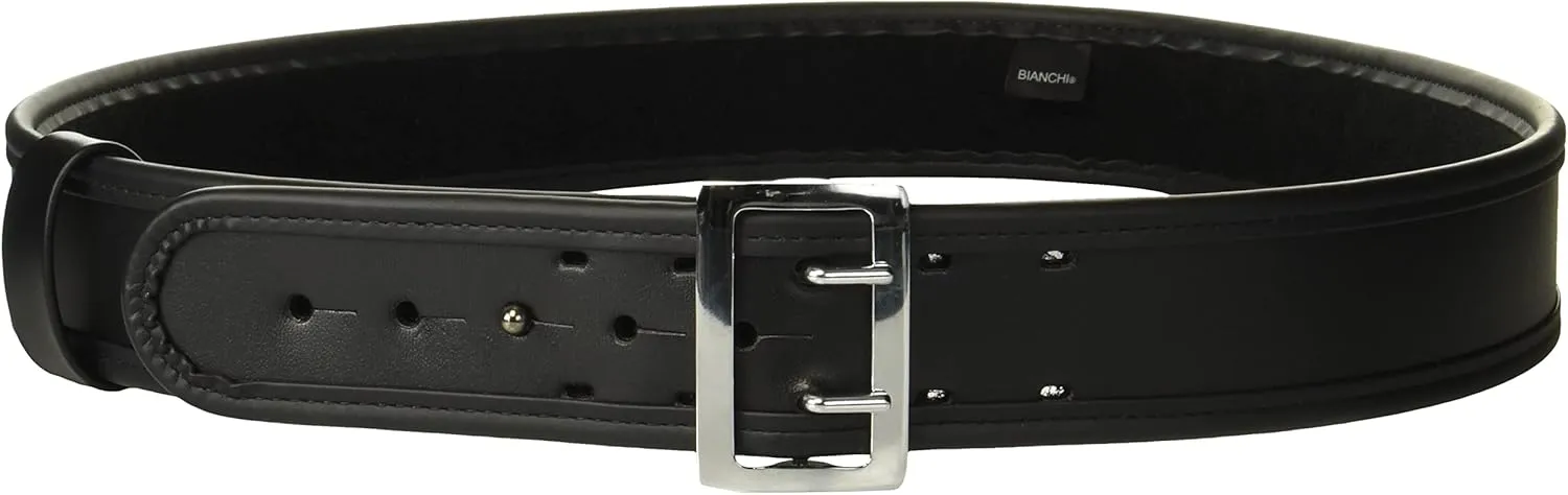 Bianchi 7960 Sam Browne Duty Belt - 2.25'', 42 - Plain - Chrome Snap (1016977)