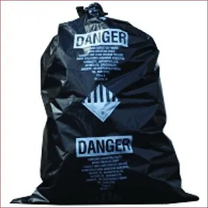 Black Asbestos Bags 32 x 48 x 6 Mil Full Gauge 75/case