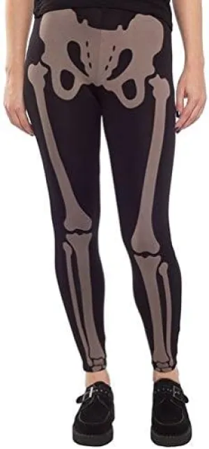 Black Them Bones Leggings from Sourpuss Clothing