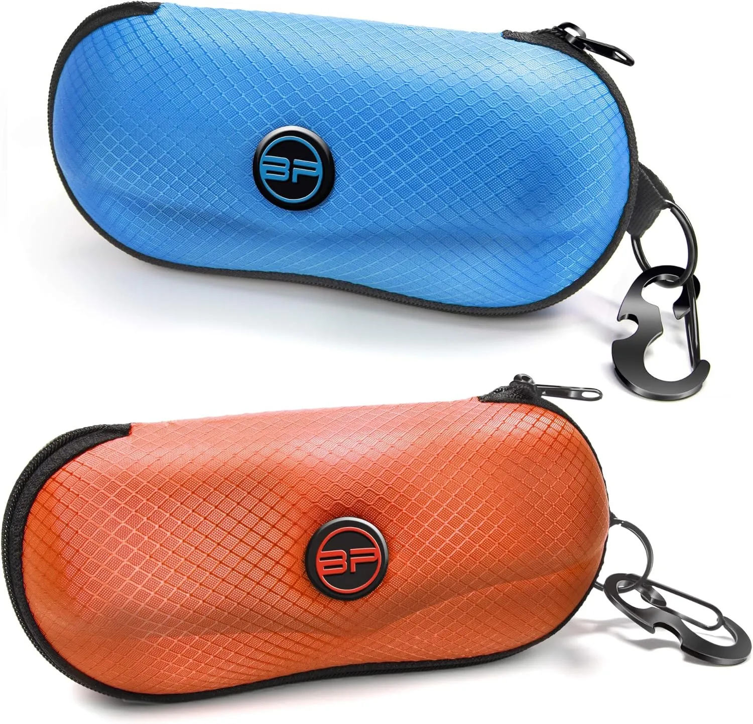 BLUPOND Sunglasses Case Semi Hard EVA Shell with Metal Hanging Hook Belt Clip Sun Glasses Storage