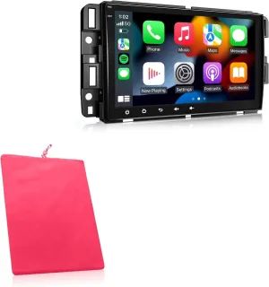 BoxWave Case Compatible with Eonon Q80PRO - Velvet Pouch, Soft Velour Fabric Bag Sleeve with Drawstring - Cosmo Pink