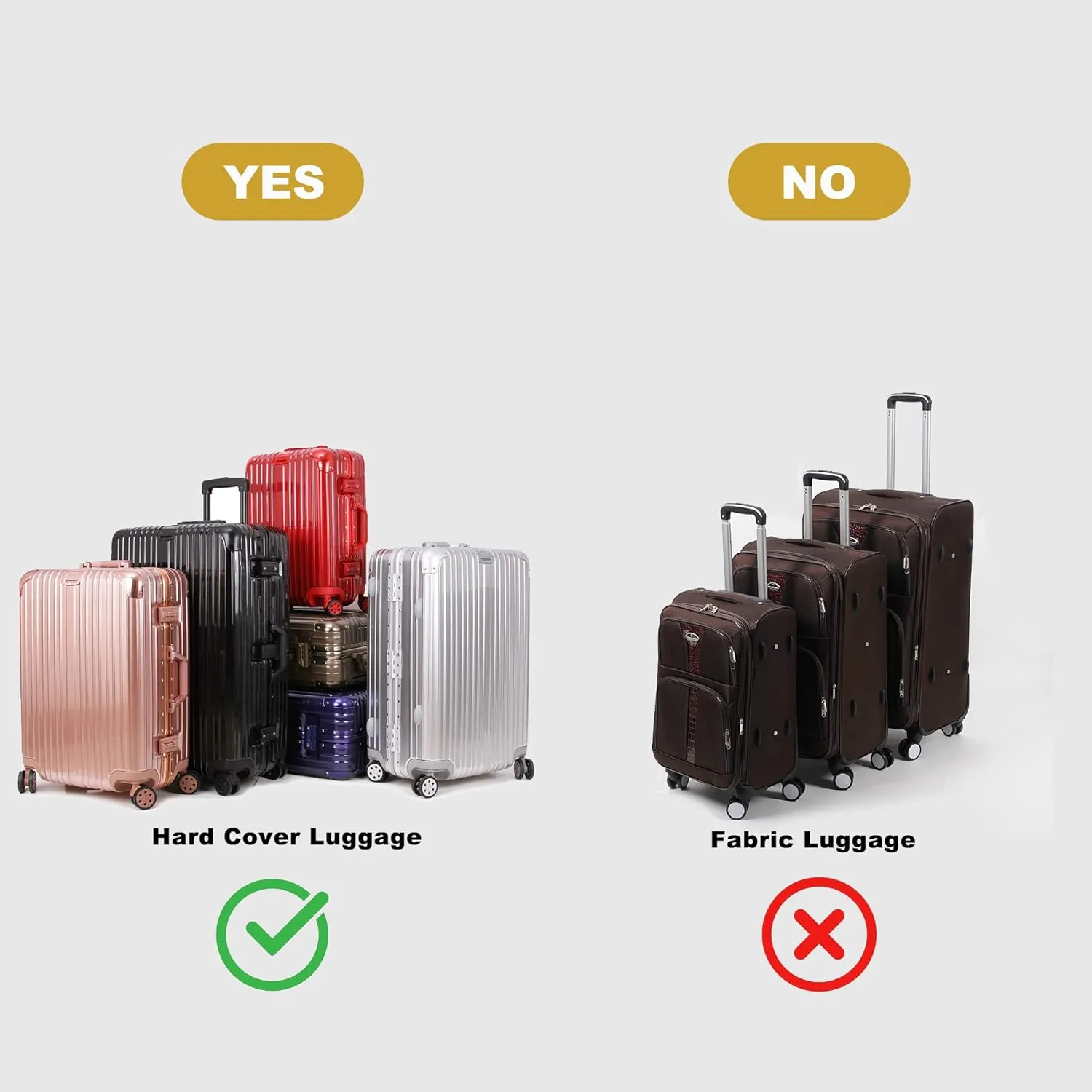 BQLZR Black Luggage Wheels Replacement Plastic Left & Right Swivel Luggage Suitcase Caster Wheels with 4 Holes,Hole Pitch (1.3"/1.54"/1.77"/1.18") 360 Degree Rotation