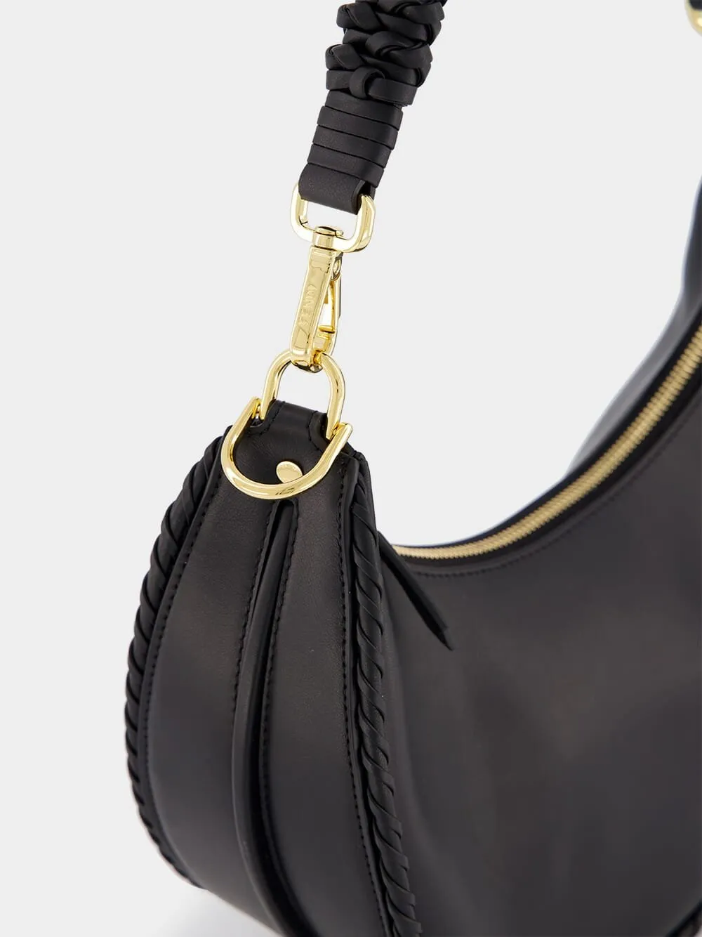 Braided Fendigraphy Small Shoulder Bag