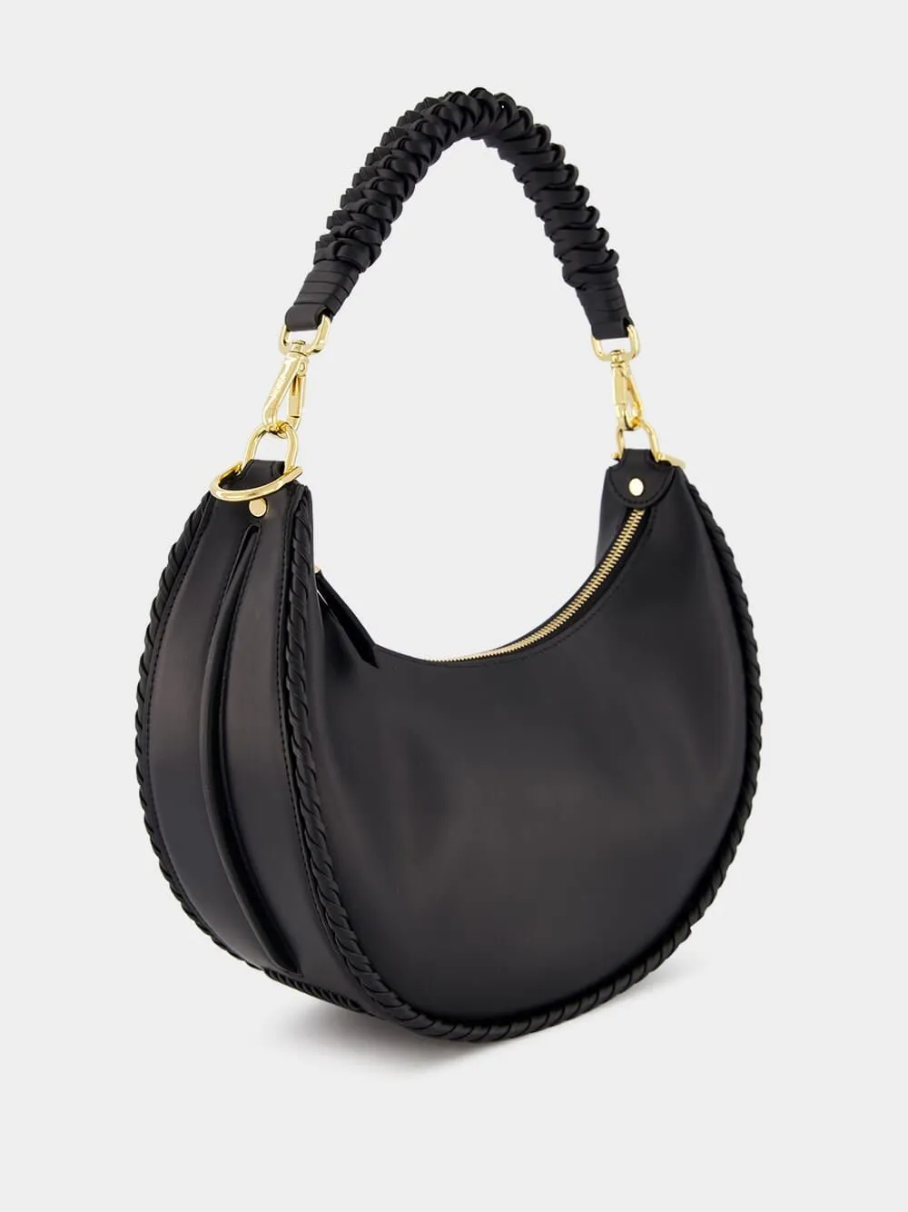 Braided Fendigraphy Small Shoulder Bag