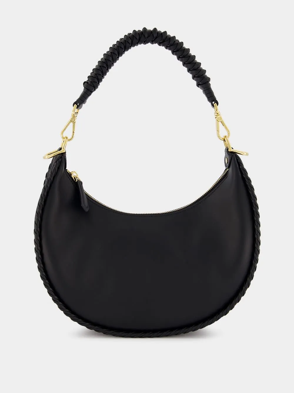 Braided Fendigraphy Small Shoulder Bag