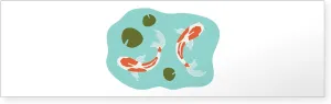 CafePress Koi Fish Pond Bumper Sticker Sticker (Bumper 50 pk)