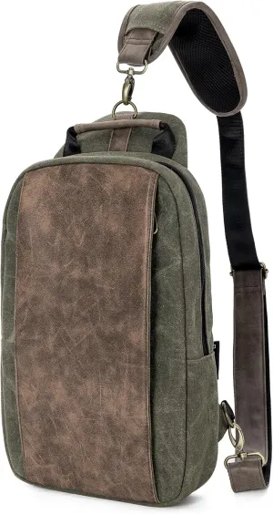 Canvas Messenger Bag Sling Bag Crossbody Shoulder Bag for Men Women Travel Work Satchel Bags