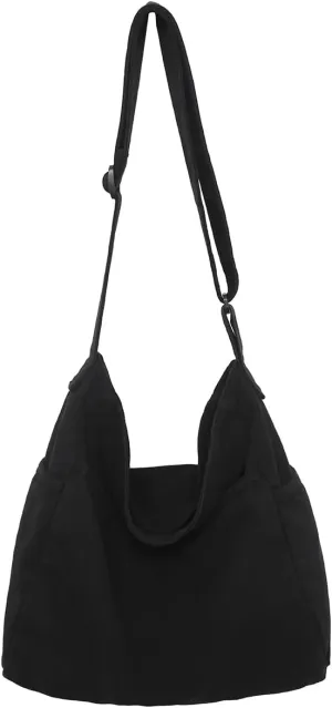 Canvas Tote Bag for Women Messenger Crossbody Handbags Hobo Purses for Women Shoulder Bag Men