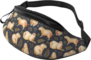 Capybara Fanny Pack Waist Bag Adjustable Belt Bag For Men Women Traveling Hiking Cycling Running