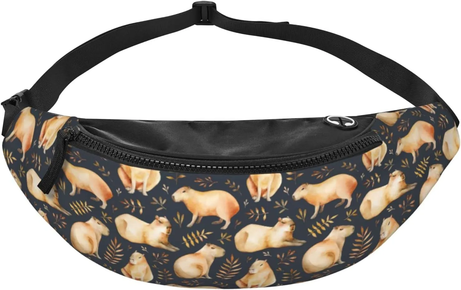 Capybara Fanny Pack Waist Bag Adjustable Belt Bag For Men Women Traveling Hiking Cycling Running