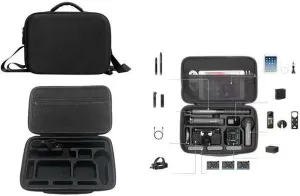 Carrying Case for Insta360 X5, Action Camera Shoulder Strap Bag Hard Shell Handheld Cam Accessories Sleeve Organizer All-in-one Protective Travel Storage Pouch (Only Case)