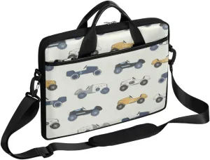 Cars Pattern Laptop Computer Bag Waterproof Shoulder Messenger Bag 13-15 inch Durable Laptop Tote Bag with Shoulder Strap Handle Lightweight Crossbody Briefcase