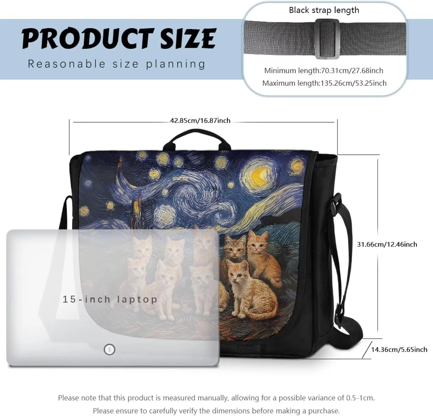 Casual Flap Crossbody Bag for Women Large Messenger Bag Vintage Men Shoulder Satchel Handbag for 15inch Laptop