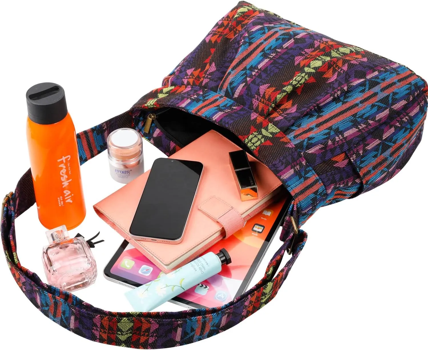 Casual Large Durable Fabric CrossBody Hobo Shoulder Messenger Travel Purse Wallet Handbag Tote Bag