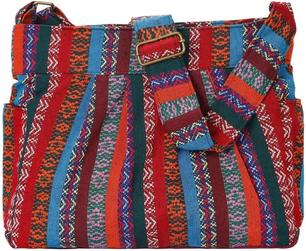 Casual Large Durable Fabric CrossBody Hobo Shoulder Messenger Travel Purse Wallet Handbag Tote Bag