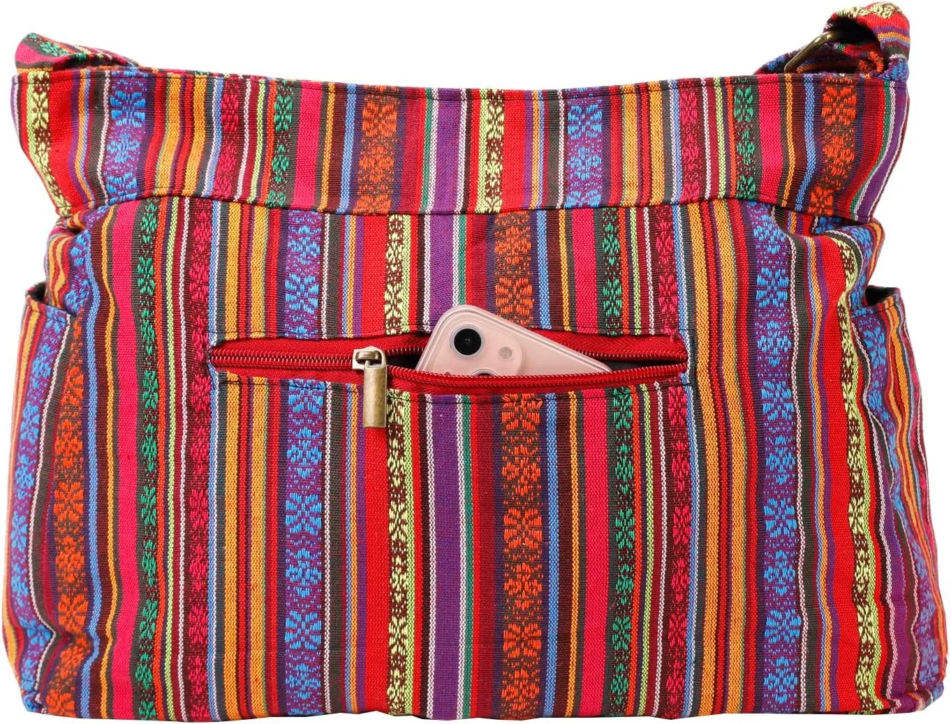 Casual Large Durable Fabric CrossBody Hobo Shoulder Messenger Travel Purse Wallet Handbag Tote Bag