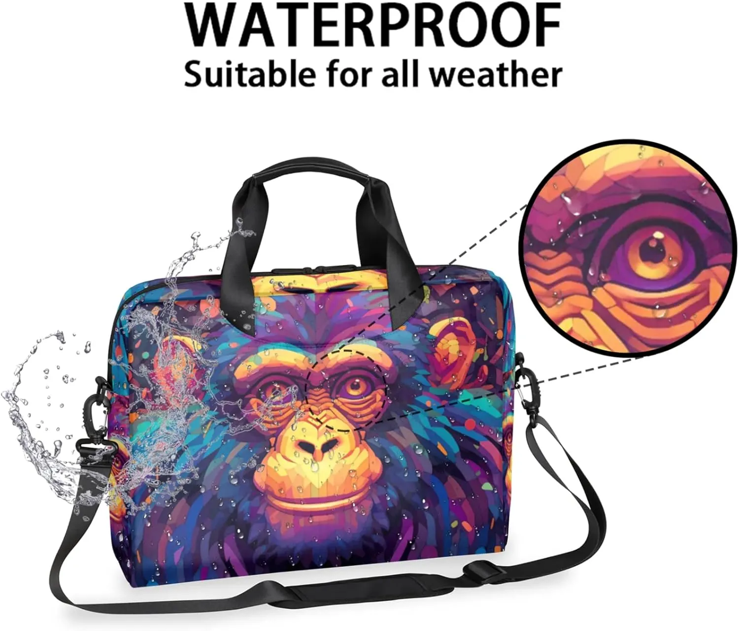 cfpolar Laptop Bag Laptop Satchel Briefcase Adjustable shoulder Carrying for 15 inch-16 inch Laptop-1