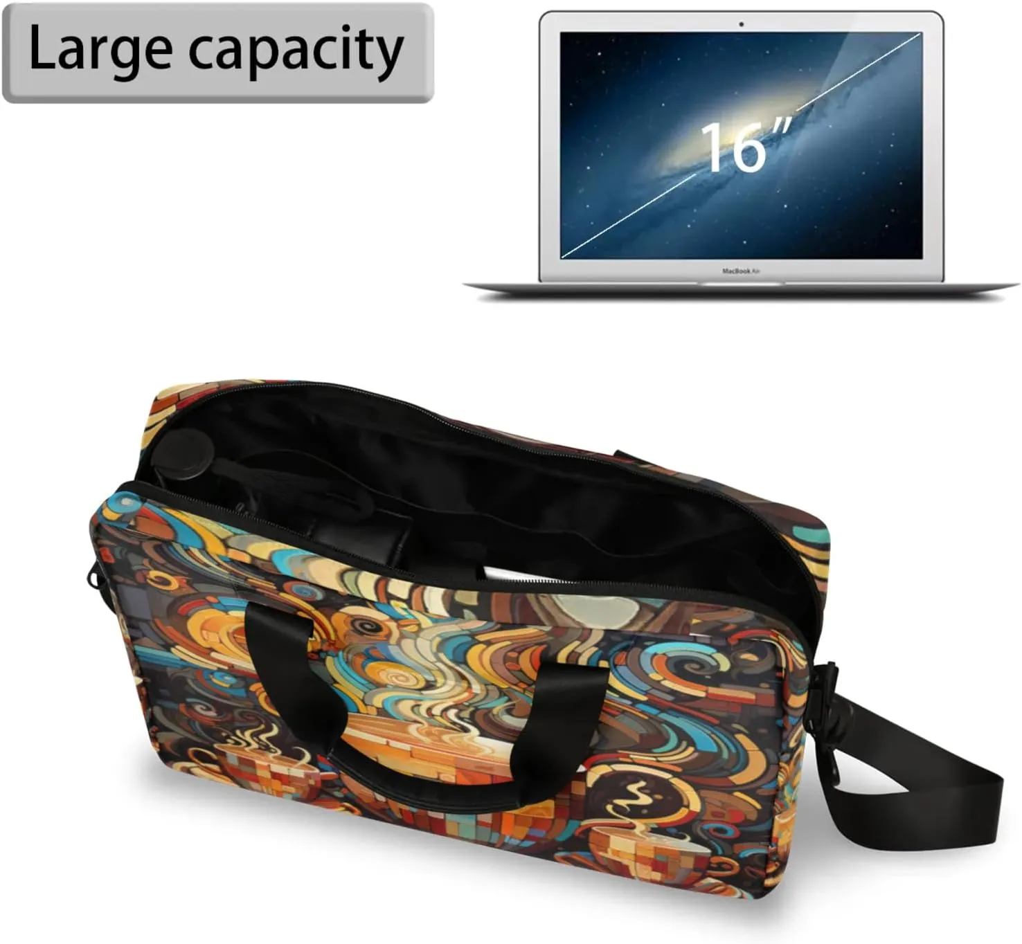 cfpolar Laptop Bag Laptop Satchel Briefcase Adjustable shoulder Carrying for 15 inch-16 inch Laptop-3