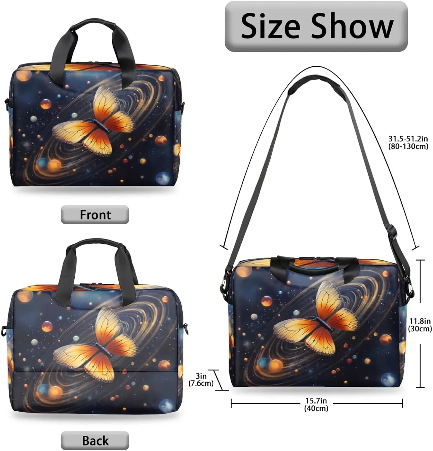 cfpolar Laptop Bag Laptop Satchel Briefcase Adjustable shoulder Carrying for 15 inch-16 inch Laptop
