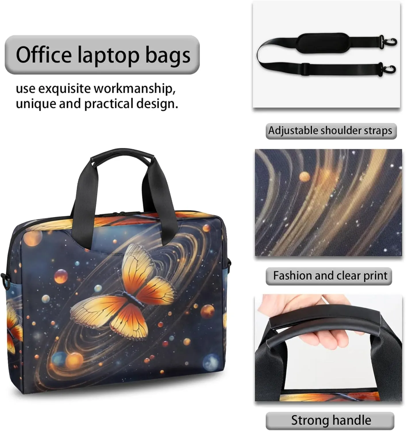 cfpolar Laptop Bag Laptop Satchel Briefcase Adjustable shoulder Carrying for 15 inch-16 inch Laptop