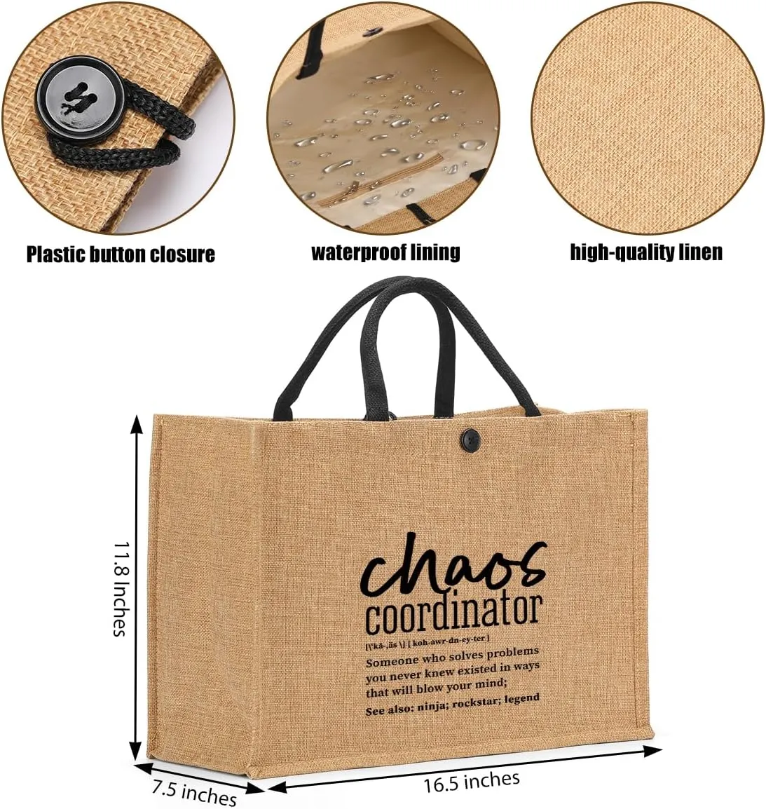 Chaos Coordinator Gifts Human Sunshine Work Bestie Soul Sister Tote Bag Going Away Thank You Teacher Christian Gifts