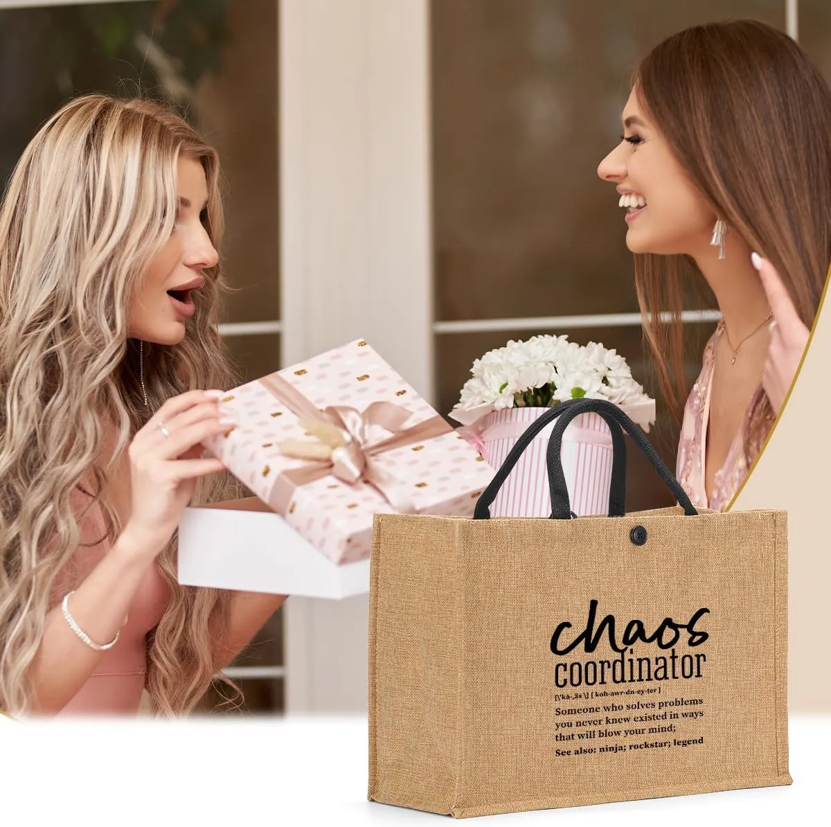 Chaos Coordinator Gifts Human Sunshine Work Bestie Soul Sister Tote Bag Going Away Thank You Teacher Christian Gifts